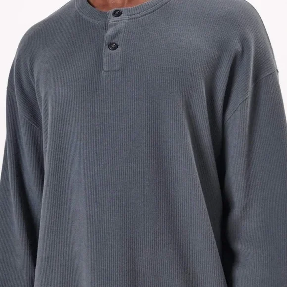 Abercrombie and Fitch Ribbed Thermal Henley size XL NWT - Picture 5 of 11